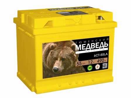 Аккумулятор Тюменский медведь 55 а/ч п/п