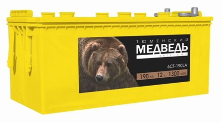 Аккумулятор Тюменский медведь 190 а/ч о/п болт