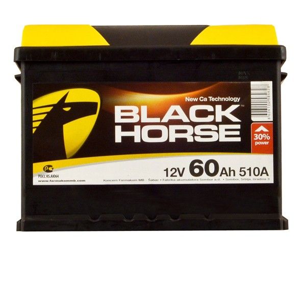 Аккумулятор BLACK HORSE 60 а/ч о/п
