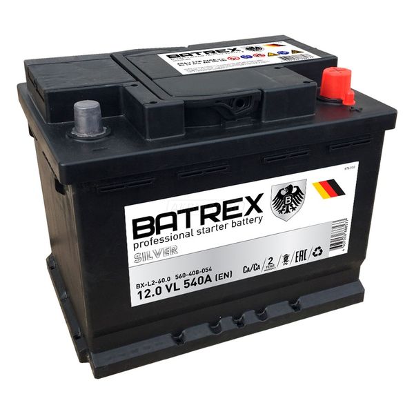 Аккумулятор Batrex 60 а/ч о/п низ.