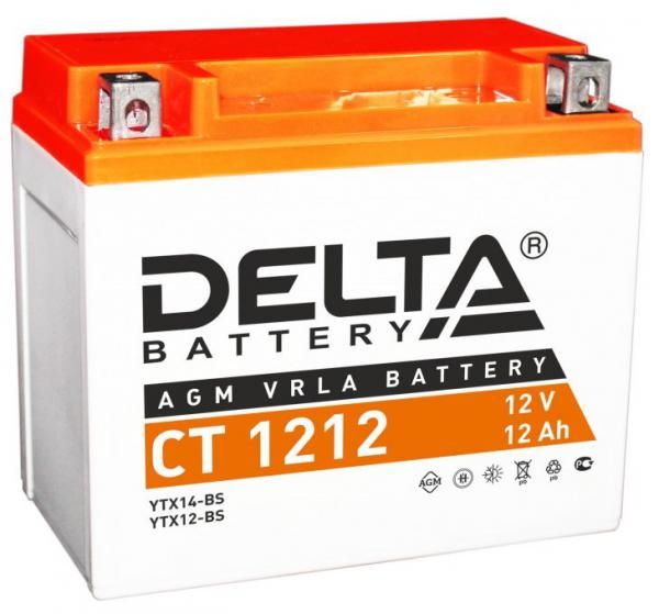  12V-12 / Delta CT 1212 (YTX14-BS, YTX12-BS)